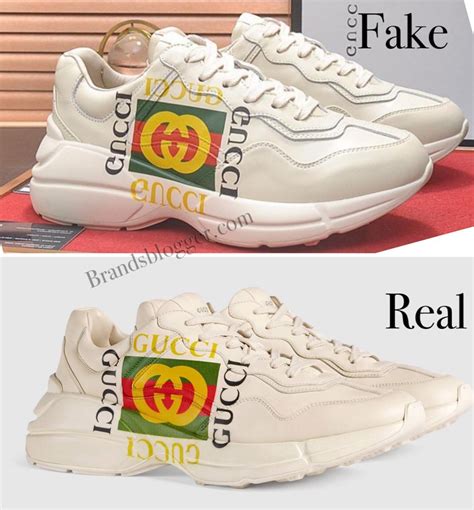 gucci rhyton fake vs real|how to spot gucci rhyton sneakers.